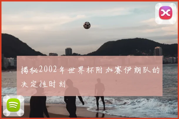 揭秘2002年世界杯附加赛伊朗队的决定性时刻